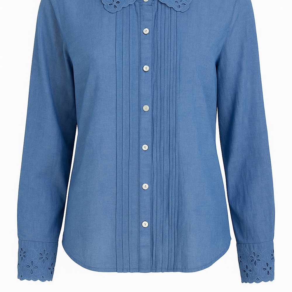 Wrap London Blue Button-Down Shirt